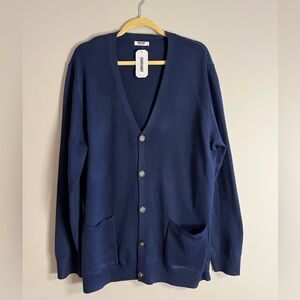 Universal Thread Deep Blue Men's Cardigan